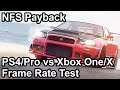 Need for Speed Payback PS4/Pro vs Xbox One/X Frame Rate Comparison