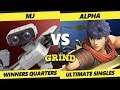 The Grind 120 Online Winners Quarters - Mj (ROB) Vs. Alpha (Ike) Smash Ultimate - SSBU