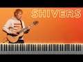 Ed Sheeran - Shivers (Piano Tutorial + Sheet Music)