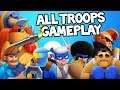 RUSH WARS ALL 17 TROOPS GAMEPLAY ! BOXER, HELIPOD, BLAZE and MORE
