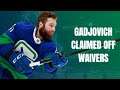 Canucks news: Jonah Gadjovich claimed off waivers by the San Jose Sharks