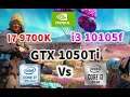 I7 9700K Vs i3 10105f GTX 1050Ti "Okt 2021"