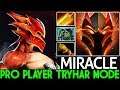Miracle- [Dragon Knight] Monster Mid Lane Tryhard Mode 1v9 Gameplay 7.21 Dota 2