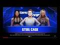 WWE 2K19 Daisy Ridley VS Billie Kay,Dana Brooke Triple Threat Steel Cage Match