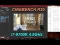 Cinebench R20: i7-9700K@4.8GHz [ Multi and Single Score ]