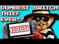 Dumbest Thief Ever Steals Nintendo Switch In His Work Uniform - FUgamenews