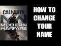 How To Change Your Display Name COD Modern Warfare 2019 Xbox PS4
