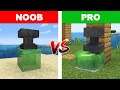 Realistic minecraft | Noob vs Pro Realistic Slime block in minecraft