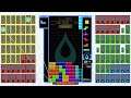 i got a tetris line clear and an all clear at the same time in tetris 99 teams!!