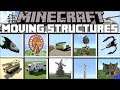 Minecraft MOVING LIVE STRUCTURES MOD / BUILD INSTANT STRUCTURES THAT MOVE !! Minecraft Mod