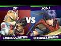S@X 431 Losers Quarters - ZD (Fox) Vs. Joe-J (Ike, Diddy Kong) Smash Ultimate - SSBU