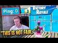 Tfue CAN'T BE STOPPED with 0 PING in Fortnite! (Tfue *SHOCKED*)