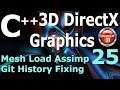 C++ 3D DirectX Tutorial [Mesh Loading Assimp / Git History Fixing]