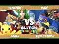 Glitch 7 SSBU - Tension Vs. TB | Van - Smash Ultimate Squad Strike Pools