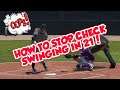 HOW TO STOP CHECK SWINGING IN MLB THE SHOW 21! ALSO HOW TO CHECK SWING!