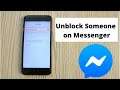 How to Unblock Someone Facebook Messenger | Unblock People on Messenger