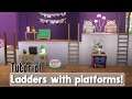 How to use ladders with platforms || Sims 4 Building Tutorial