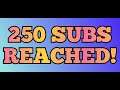 i have 250 subs now THANKS!
