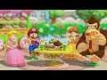 Mario Party 10 Minigames #25 Peach vs Mario vs Daisy vs Donkey Kong