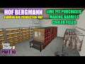 Part 10 Hof Bergmann 4x Production Map Tutorial (Lime Pit & Barrel Production) Farming Simulator 19