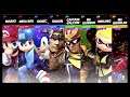 Super Smash Bros Ultimate Amiibo Fights  – Request #18159 M vs S vs C vs A
