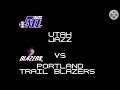 Tecmo NBA Basketball (NES) 1992 - Utah Jazz vs Portland Trail Blazers Game 054