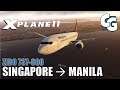 Singapore to Manila (WSSS - RPLL) - Zibo 737-800 - X-Plane 11