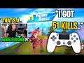 This CONTROLLER player got 51 KILLS in his highest kill game in Fortnite... (he's GOATED!)