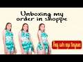 Unboxing my order in shoppe /Grabi ang cute nya kapag sinusuot/