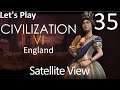 Satellite View - Civilization VI Gathering Storm as England - Part 035 - Let's Play
