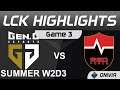 GEN vs NS Highlights Game 3 LCK Summer Season 2021 W2D3 Gen G vs Nongshim RedForce by Onivia