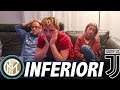 HANNO VINTO I PIU' FORTI. INTER JUVENTUS 1-2 LIVE REACTION TIFOI INTERISTI