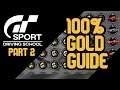 How to get Gold on every Lesson! - Part 2 | Gran Turismo® Sport