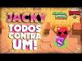 JACKY no TODOS CONTRA UM! - BRAWL STARS!
