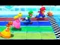 Mario Party 10 - Minigames - Mario vs Luigi vs Peach vs Daisy (Master CPU)