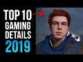 Top 10 Video Game Details of 2019