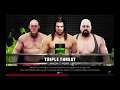 WWE 2K19 The Great Khali VS Lars Sullivan,Big Show Triple Threat Elimination Match