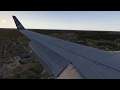 X-Plane 11 | Boeing 737 ZIBO Landing at Vilnius airport EYVI