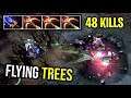 FLYING TREES..!! 3x Daedalus + Scepter Tiny Imba Tree Volley 48 Kills 7.22d | Dota 2