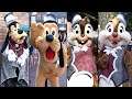 Goofy, Pluto, Chip & Dale in Special Costumes at Haunted Mansion 50th Event - Magic Kingdom