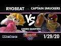 Hax’s Nightclub S1E5 - Ryobeat (Peach) Vs. Captain Smuckers (Captain Falcon) SSBM Losers Quarters