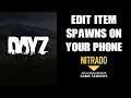 How To Edit Loot Spawn Rates On Mobile Cell Phone Nitrado DayZ Private Xbox PS4 Server