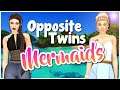 OPPOSITE MERMAID TWINS 🧜‍♀️ The Sims 4: Island Living || Create-a-Sim (With CC)