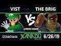 S@X 308 SSBM - Vist (Luigi) Vs. The Brig (Captain Falcon) Smash Melee Losers Semis