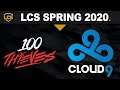 100 vs C9 - LCS 2020 Spring Split Week 2 Day 2 - 100 Thieves vs Cloud9