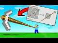 I MADE THE WORLD'S LONGEST PICKAXE IN MINECRAFT