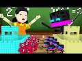 Monster School : SQUID GAME DOLL VS ENDERMAN NINJA TINY APOCALYPSE CHALLENGE - Minecraft Animation