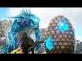 Roubando Ovos do Poderoso Ice King Titan! Pai Indoraptor - Ark Survival Dinossauros