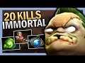 Dota 2 Support Pudge with 20 Kills by Immortal Rank 7.22 Gameplay ROAD TO TI11