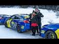 WRX STI auf Schnee und Eis! + RS3 und Lancer Evo Rally Taxi - Falken Winter Drift Training 2020